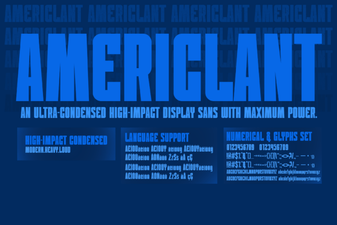 Design a Project with Americlant Font