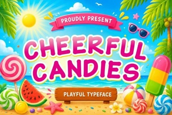 Cheerful Candies: a Playful Typography Guide