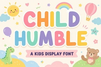 A Friendly Typeface for Children's Projects