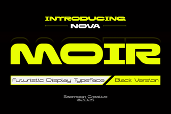 Nova Moir Font: Modern Headers & Creative Text Effects
