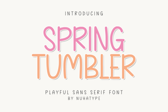 Creative Font Designs for Spring Tumblers
